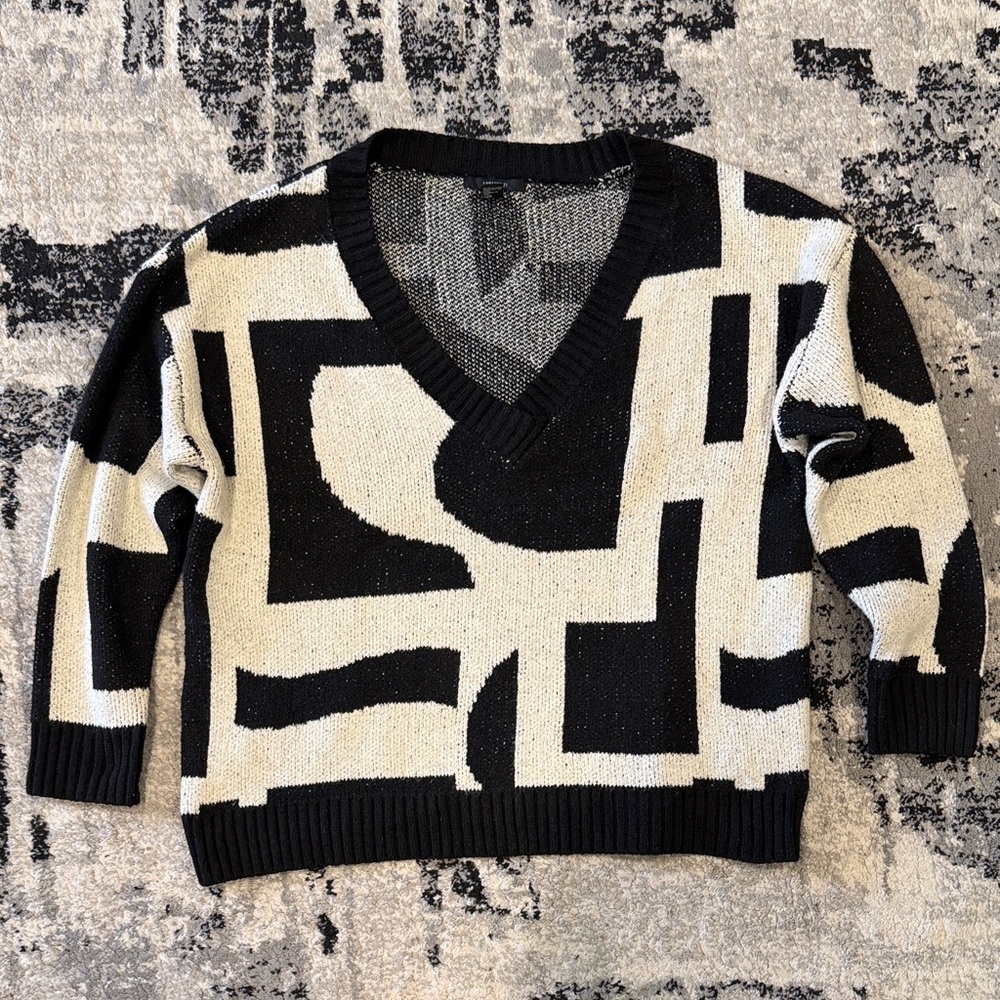 Black and White Sweater